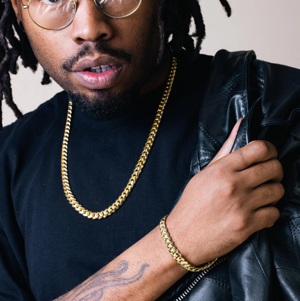 7mm Miami Cuban Set (Gold)